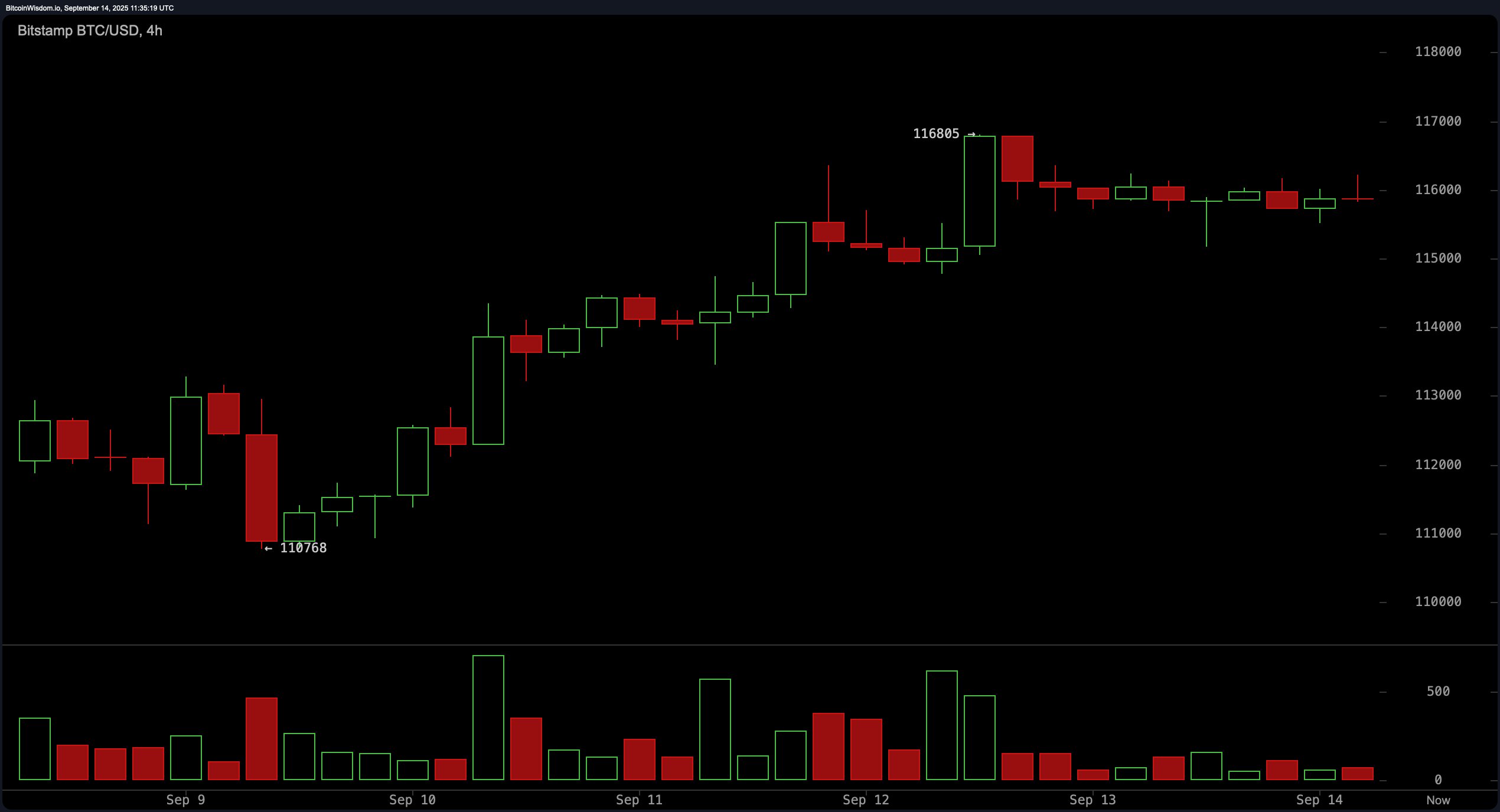 Bitcoin Price Watch: Market Stalls Below $116K With Momentum Fading