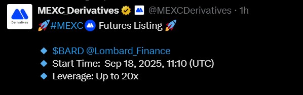 Lombard Listing Date on MEXC
