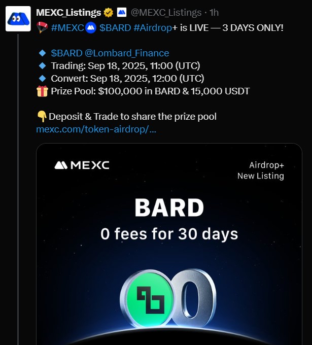 $BARD Airdrop Details