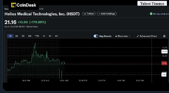 Helius股票（HSDT）飙升近200-250%
