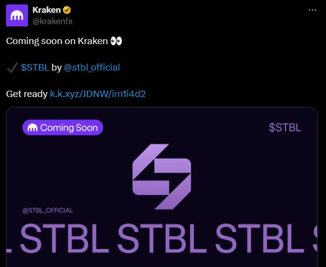 Kraken STBL Listing