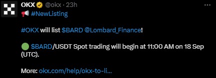 Lombard 上市日期