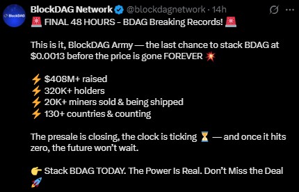 BlockDAG 预售