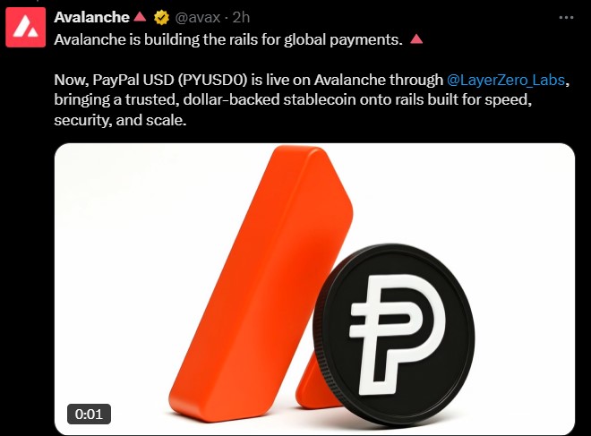 Avalanche PYUSD0 LayerZero