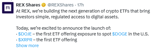 REX ETF launch