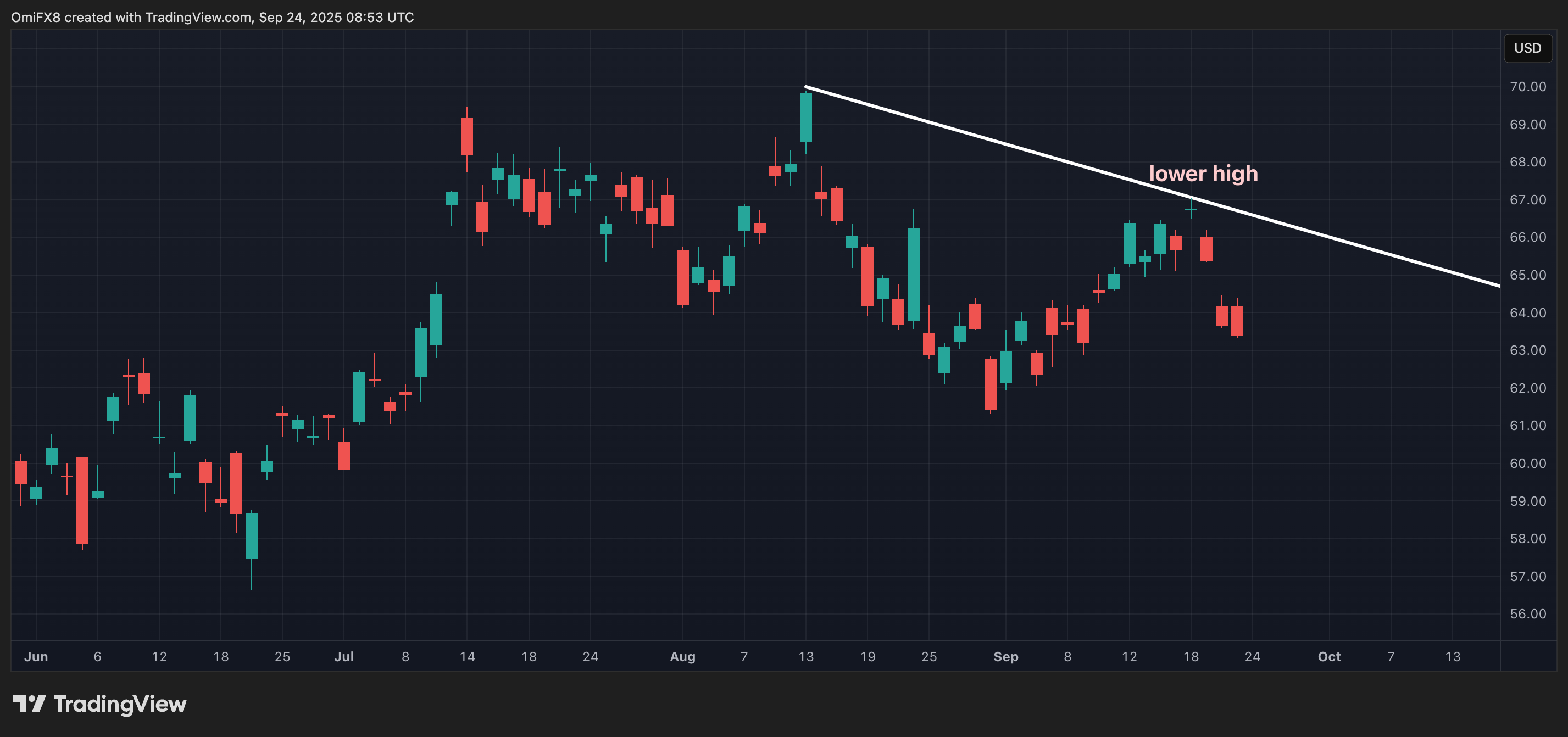 IBIT. (TradingView/CoinDesk) IBIT's daily chart in candlesticks format. (TradingView/CoinDesk)