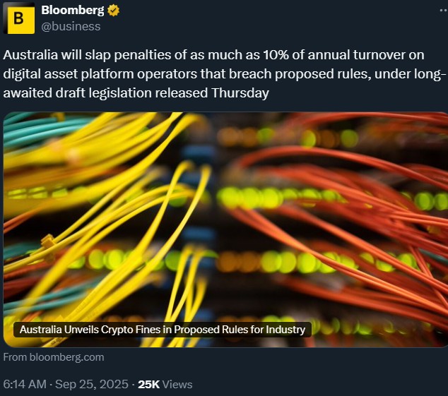 Australia Crypto Laws against Digital Asset Platforms.