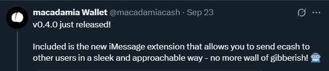 Macadamia Wallet Releases v0.4.0