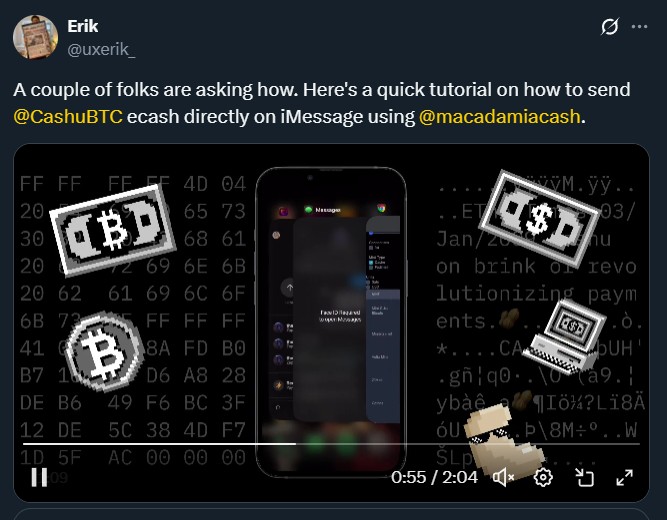Step-by-Step guide to send Bitcoin through Apple iMessage