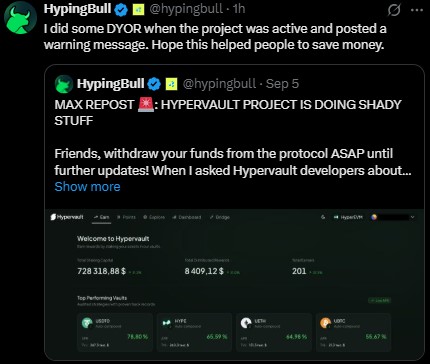 HypingBull Warning