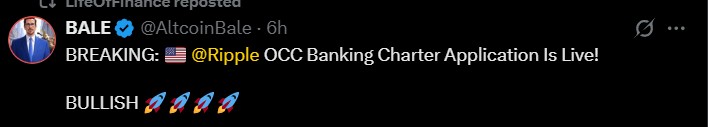 XRP August US bank license news