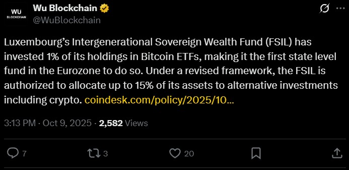 FSIL：首个投资比特币ETF的欧元区国家级基金