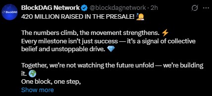 BlockDAG 预售筹款