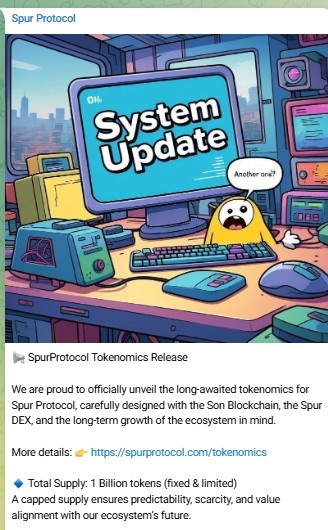 Spur Protocol 代币经济学发布公告