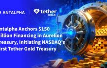 Antalpha leads Aurelion's $150 million financing, creating the first Tether Gold (XAU₮) vault on Nasdaq.