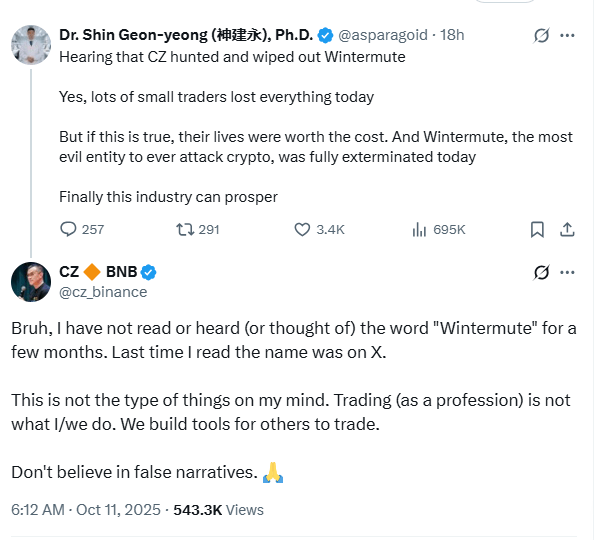 Wintermute CEO Refutes Rumors of Collapse; Comparisons Made to FTX and Terra Crises