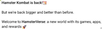 HamsterVerse announcement