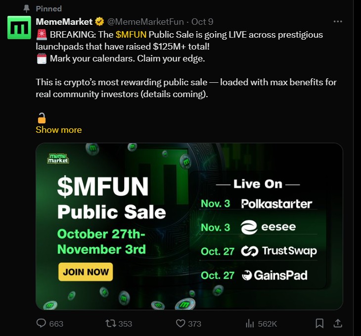 MFUN Public Sale