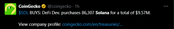 DeFi Development Solana Purchase
