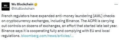 法国反洗钱  Binance