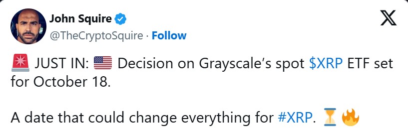 Grayscale 现货 XRP ETF
