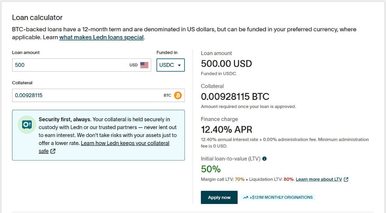 Hands-On Review of Ledn Loans: Have Your Bitcoin and Spend It Too Hands-On Review of Ledn Loans: Have Your Bitcoin and Spend It Too