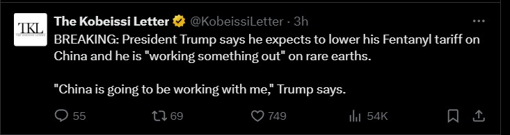 Fentanyl tariff on China Fentanyl tariff on China