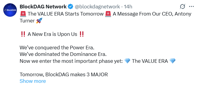 BlockDAG Announcement BlockDAG Announcement