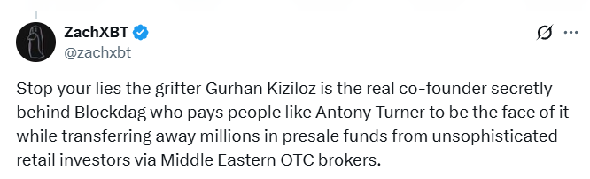 BlockDAG Founder controversy