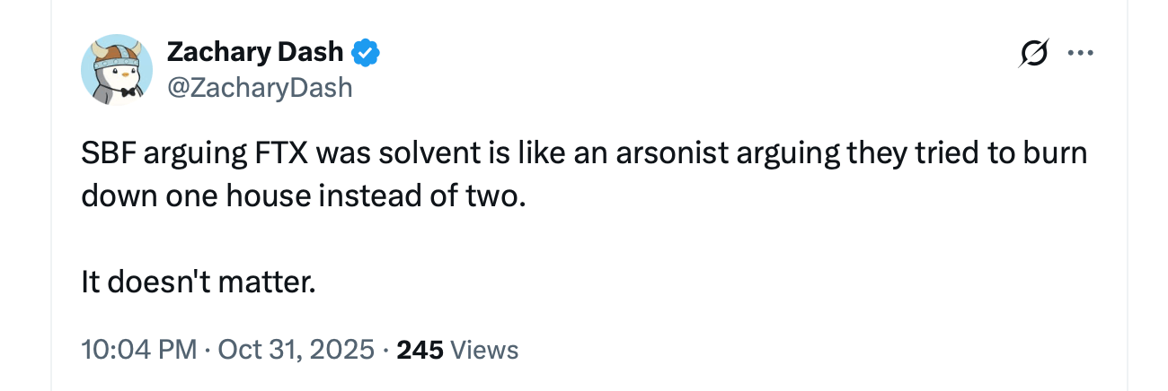 Bankman-Fried Blames Lawyers for FTX Collapse, Says $100B in Value Was Lost