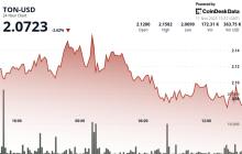 Toncoin跌至关键的2.07美元支撑位，卖压加大