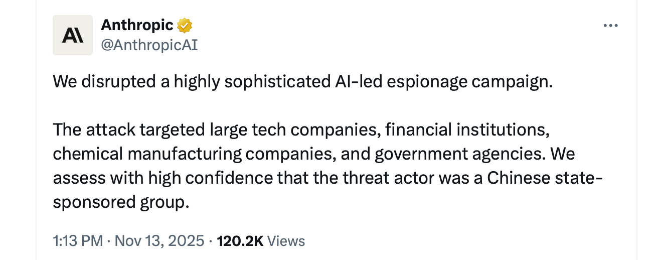 Anthropic警告网络攻击障碍已消失,人工智能能力加速 Anthropic警告网络攻击障碍已消失,人工智能能力加速