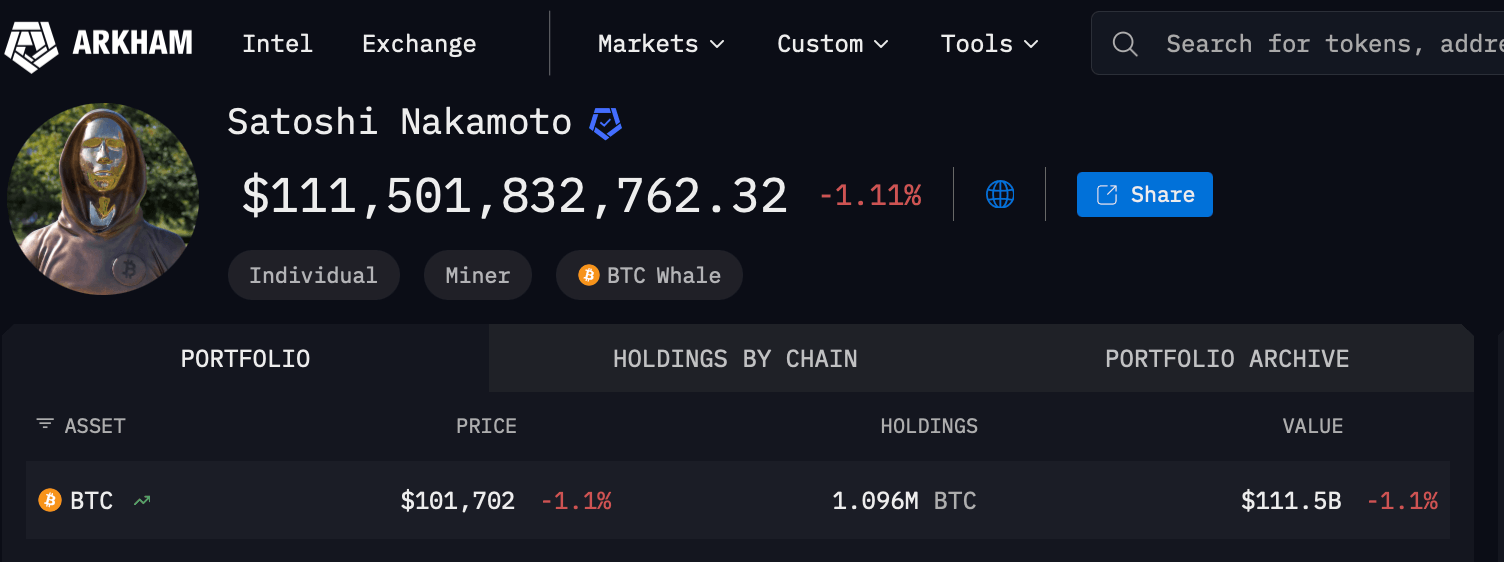 为什么中本聪的比特币钱包无法用24个单词解锁