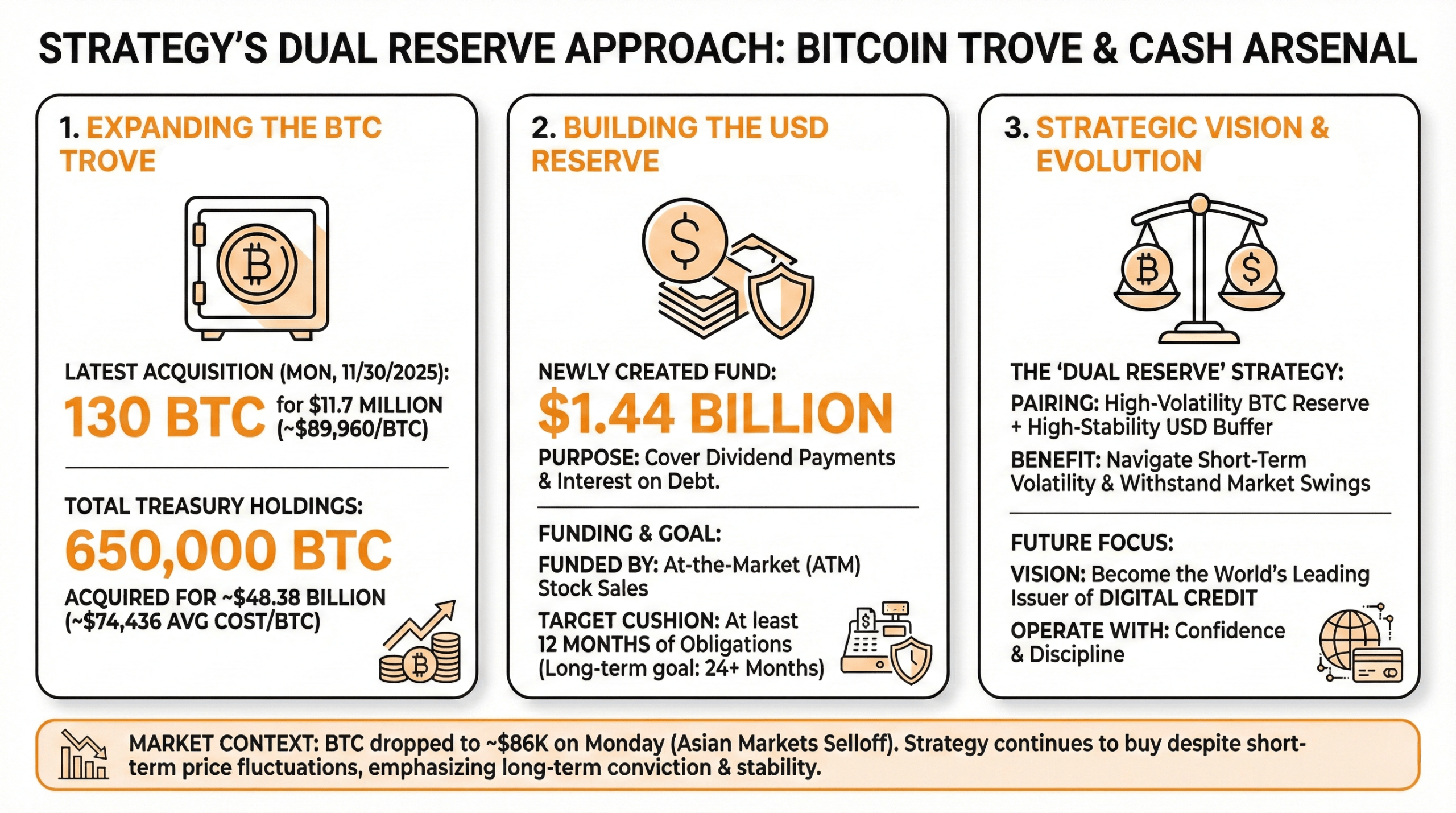 Strategy Flexes Hard With Fresh 130 BTC Grab and $1.44B War Chest