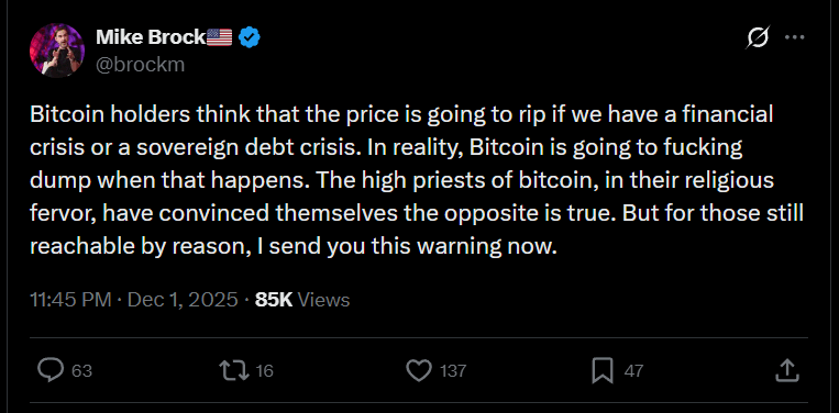 这位前Cash App高管正在对比特币发出警报