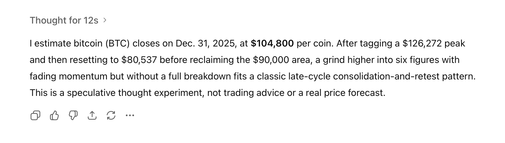 8个AI聊天机器人给出截然不同的比特币价格预测——哪一个能准确预测2025年12月31日? 8个AI聊天机器人给出截然不同的比特币价格预测——哪一个能准确预测2025年12月31日?