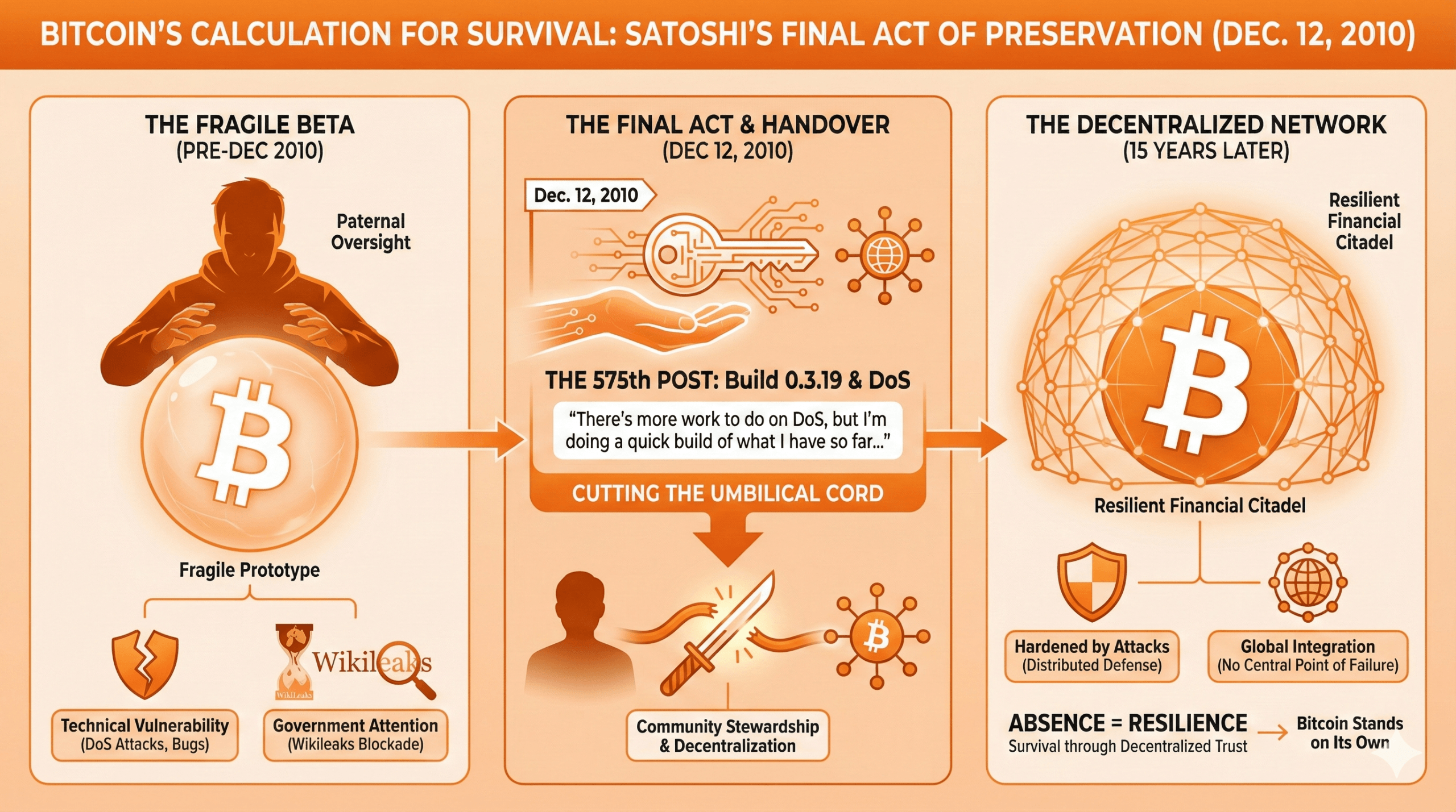 中本聪在15年前离开——第575个论坛帖子标志着比特币独立的时刻 中本聪在15年前离开——第575个论坛帖子标志着比特币独立的时刻