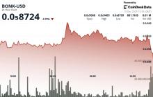 BONK滑向下行区间，波动性扩大