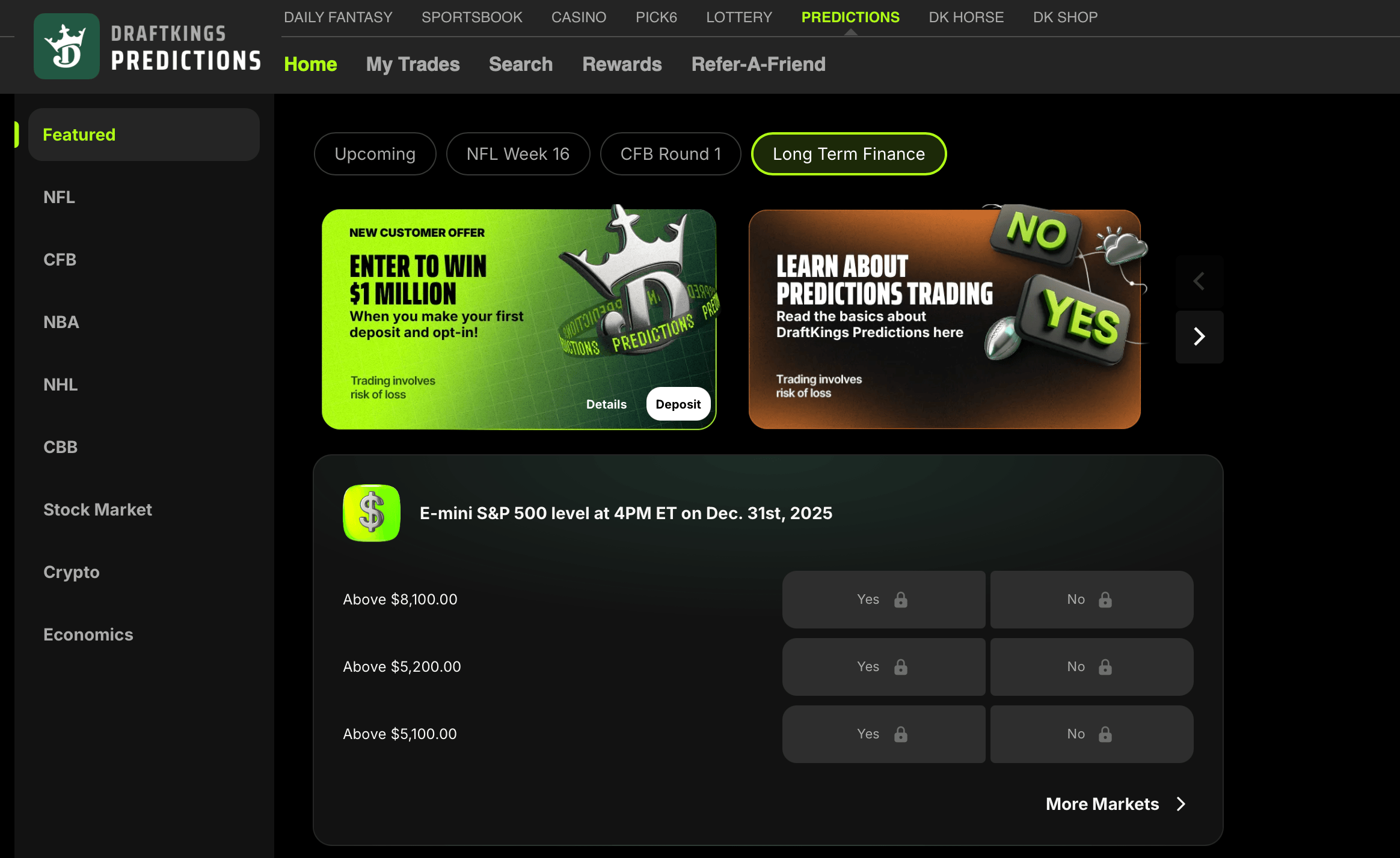 Draftkings Taps CFTC Framework to Launch Predictions Marketplace App