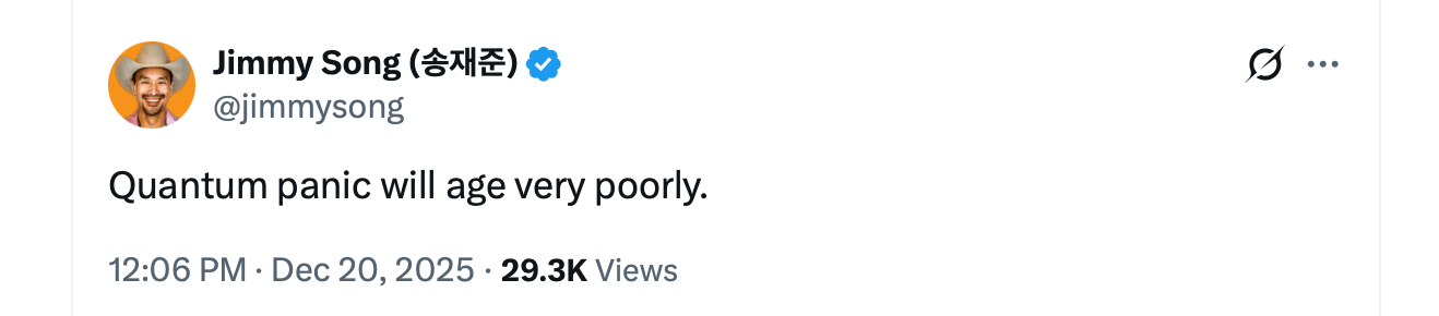 尼克·卡特表示比特币开发者正“梦游”走向量子审判