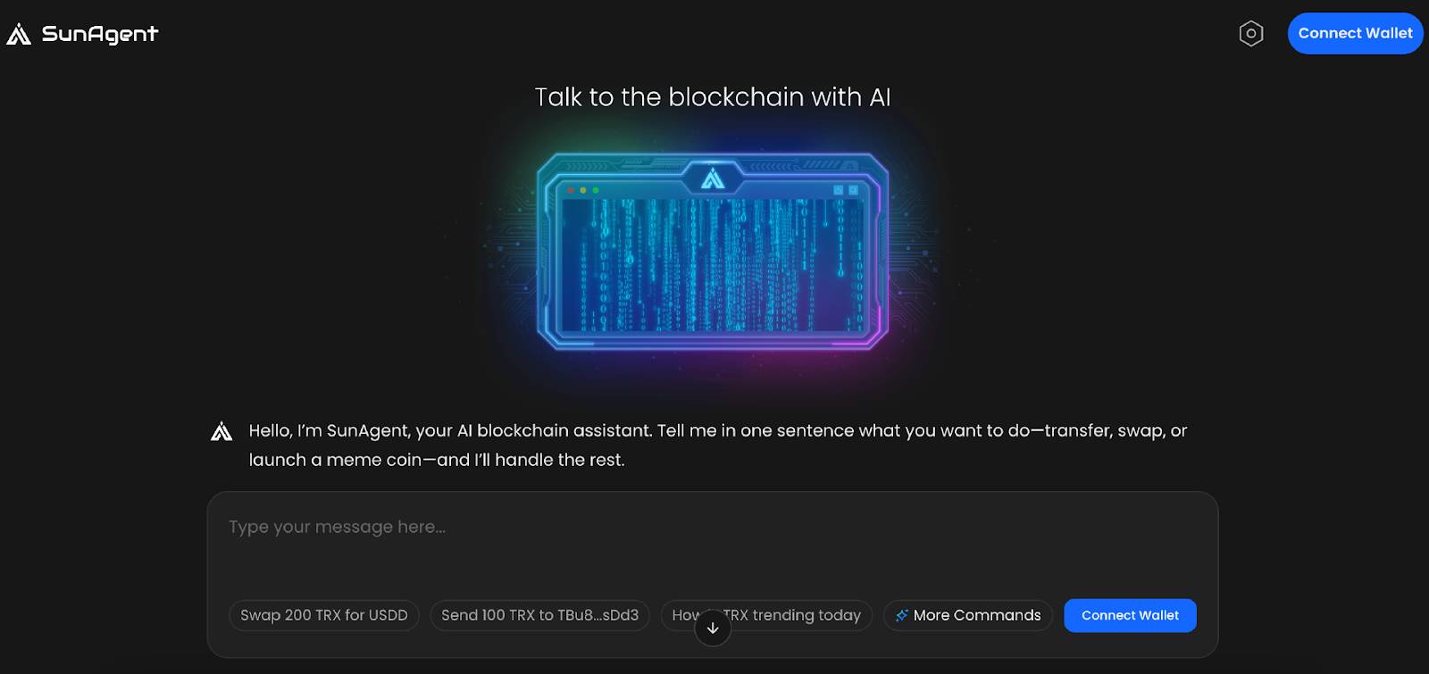 AI-Driven New Era: SunAgent Reshapes the New Interaction Paradigm on the TRON Chain with AI Intelligent Interaction Hub